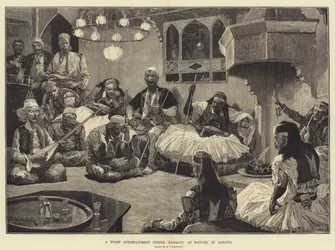 A Night Entertainment During Ramazan, at Scutari, in Albania